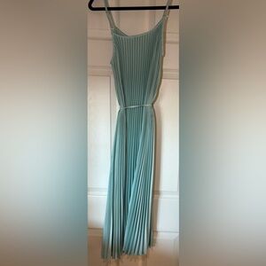 Sam Edelman Pleated Teal Midi Dress